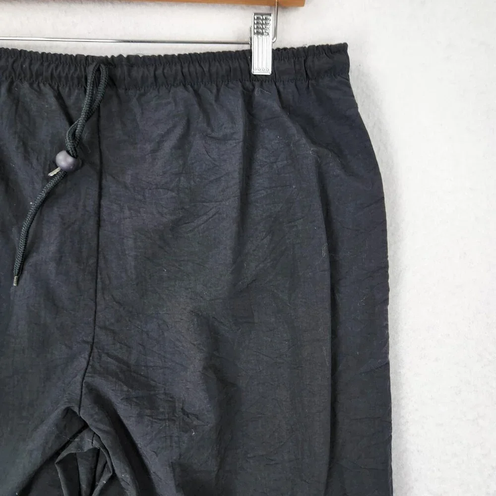 Ocean Equipment Pants Mens Small Black Vintage Track Windbreaker Joggers 90s